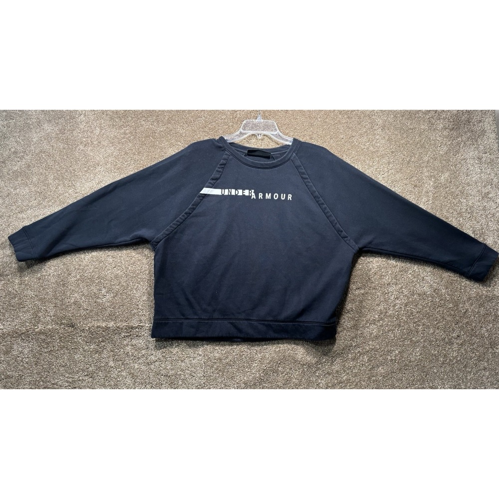 UNDER ARMOUR‎ Womens Loose Graphic Sweatshirt - Large Black